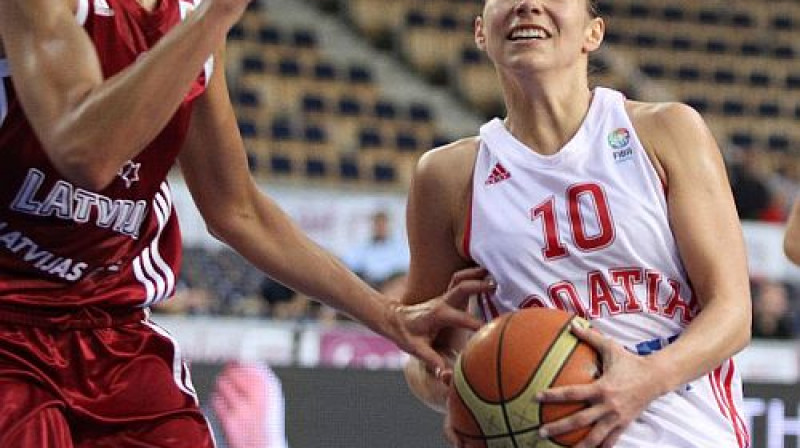 Iva Ciglara savas labākās spēles aizvadīja pret Latviju un Melnkalni
Foto: Eurobasketwomen2011