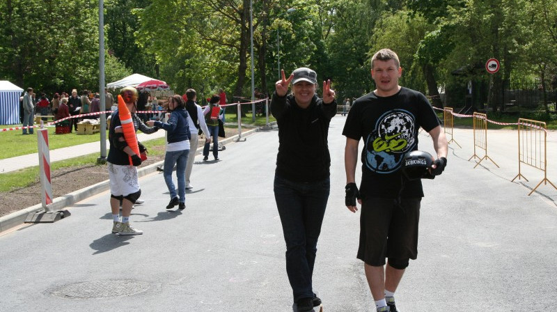 Lienīte Skaraine un Jānis Kuzmins
Foto: Ansis Rudzāts, Sportacentrs.com