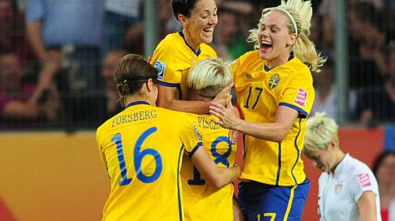 Zviedrijas futbolistes
Foto: AFP/Scanpix