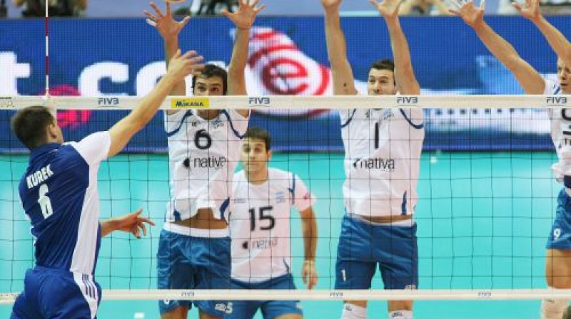 Polis Bartošs Kureks uzbrukumā bija lielisks
Foto: FIVB