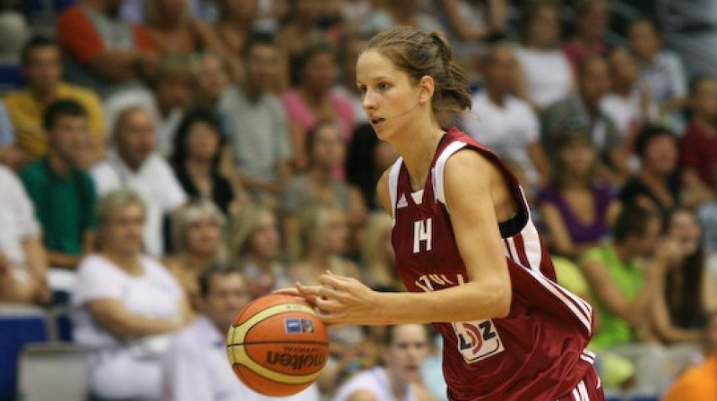 Kristīne Vītola savāca double-double, bet arī daudz kļūdījās
Foto: Mārtiņš Sīlis