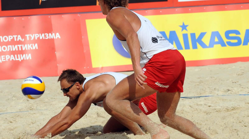 Aleksandrs Samoilovs un Ruslans Sorokins
Foto: fivb.org