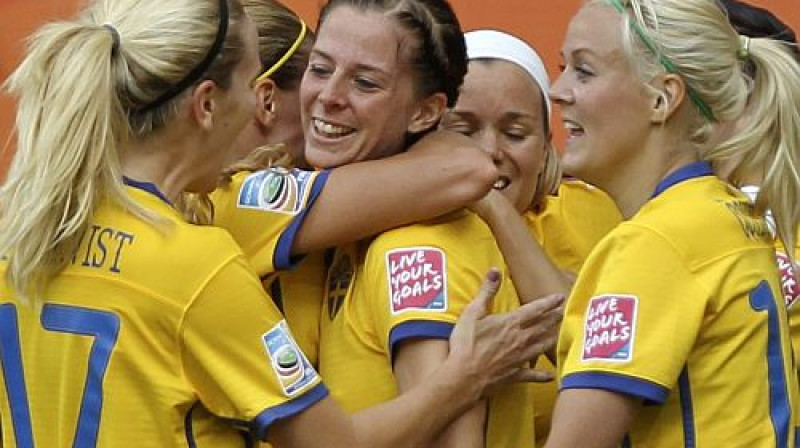 Zviedrijas futbolistes
Foto: AFP/Scanpix