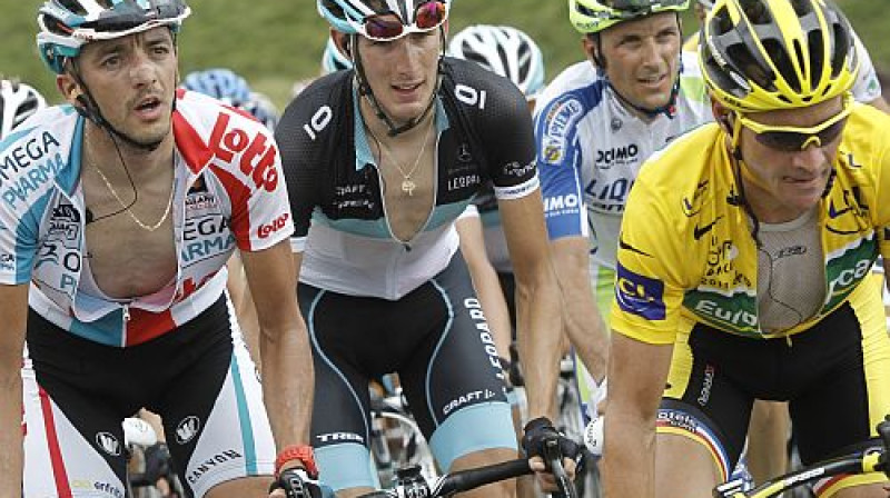 Jelle Vanenderts, Endijs Šleks un Tomass Voklers
Foto: AP/Scanpix