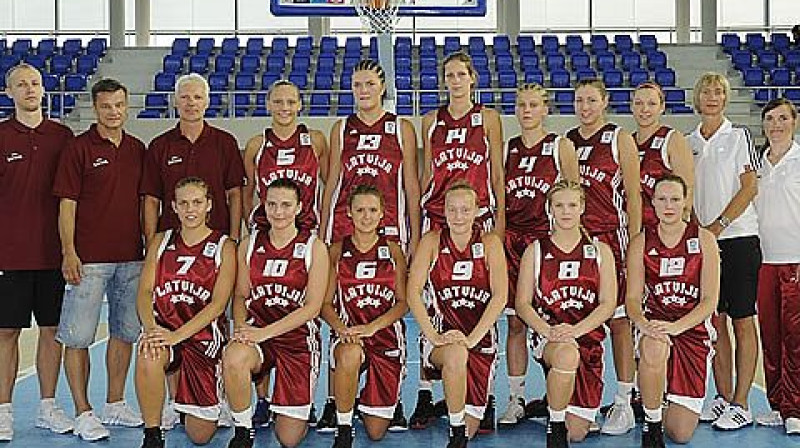 Latvijas U20 sieviešu izlase.
Foto: fibaeurope.com