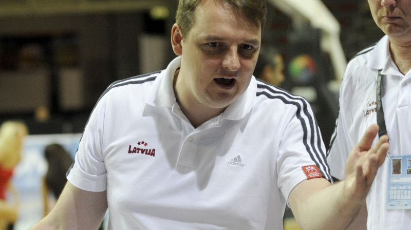 Latvijas U15 izlases galvenais treneris Mārtiņš Zībarts 
Foto: Romāns Kokšarovs, Sporta Avīze, f64