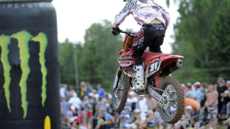 Matīss Karro Latvijas GP laikā
Foto: www.motocrossmx1.com