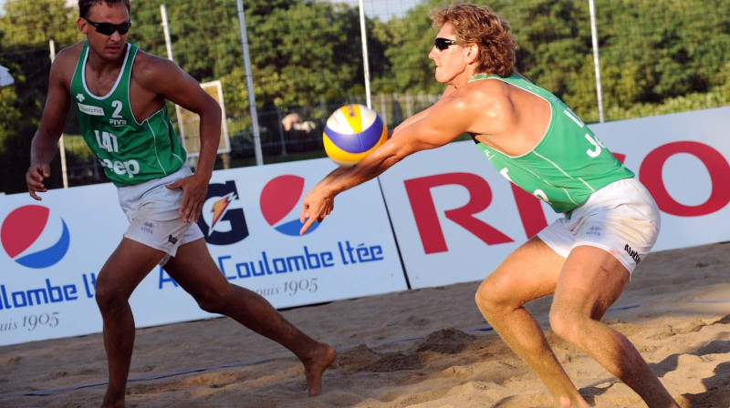 Aleksandrs Samoilovs un Ruslans Sorokins
Foto: fivb.org