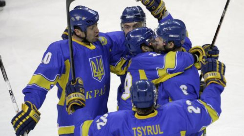 Ukrainas izlases hokejisti
Foto: Reuters/Scanpix