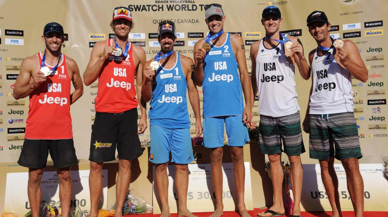 Vīru turnīra goda pjedestāls
Foto: fivb.org
