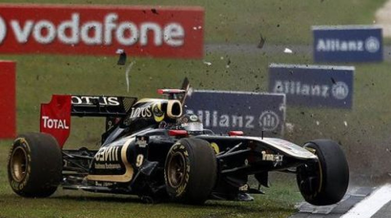 Nika Haidfelda formula pēc sadursmes
Foto: www.formula1.com