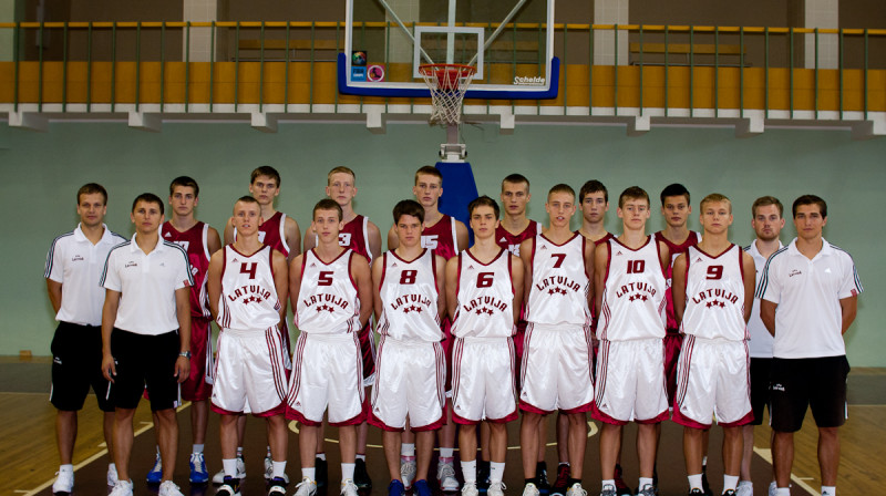 Latvijas U16 izlase.
Foto: Ēriks Biters