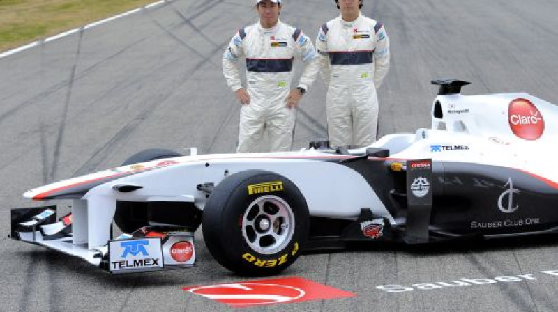 Kamui Kobajaši un Serhio Peress
Foto: AP/Scanpix