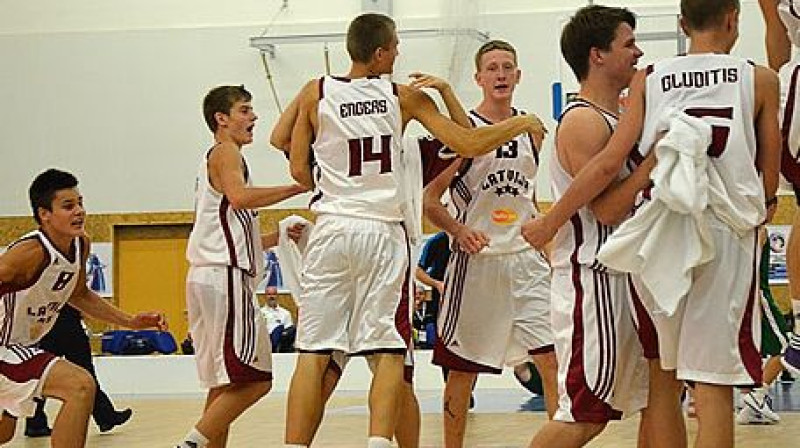 Latvijas U16 kadetu valstsvienība 
Foto: FIBA Europe