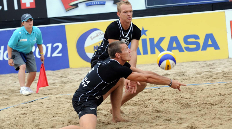 Mārtiņš Pļaviņš un Jānis Šmēdiņš
Foto: www.fivb.org