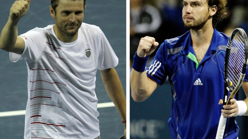 Mārdijs Fišs un Ernests Gulbis
Foto: AFP/Scanpix