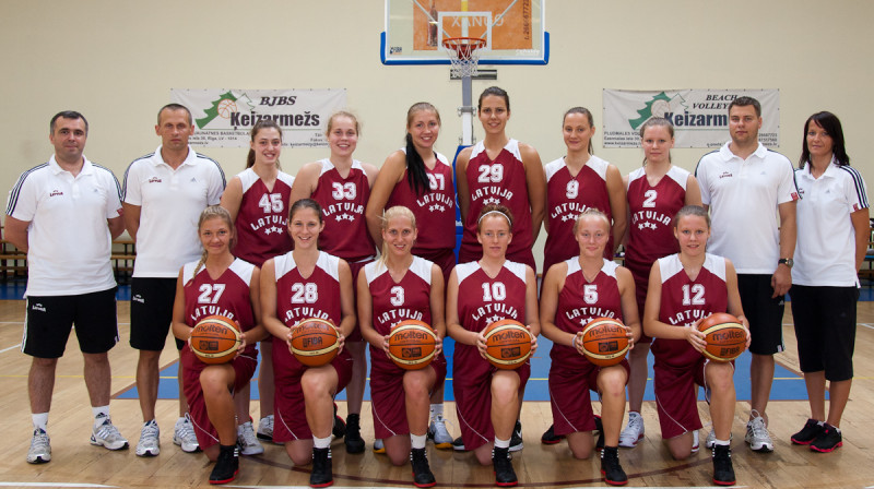 Latvijas U18 izlase.
Foto: Ēriks Biters