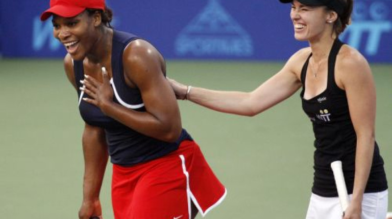 Serēna Viljamsa un Martina Hingisa
Foto: AP/Scanpix