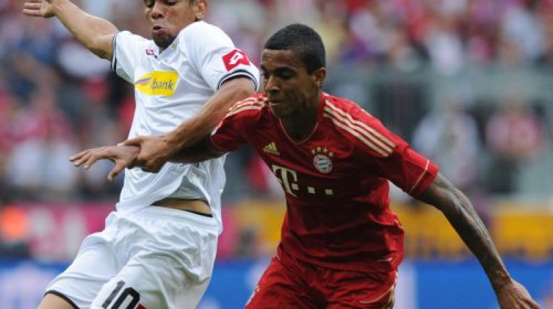 Vienīgo vārtu autors Igors de Kamargo (pa kreisi)
Foto: AFP/Scanpix