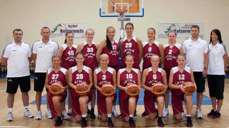 Latvijas U18 sieviešu basketbola valstsvienība 2011
Foto: Ēriks Biters