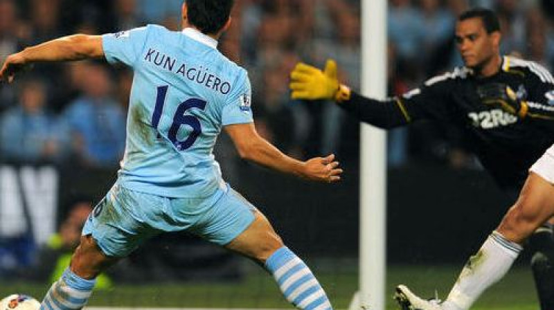 Serhio Aguero gūst vārtus
Foto: AFP/Scanpix