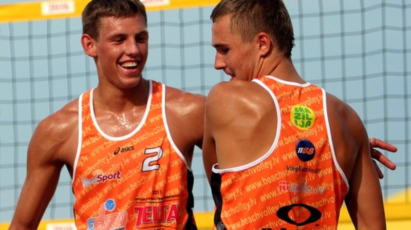 Haralds Regža un Armands Āboliņš
Foto: beachvolley.lv