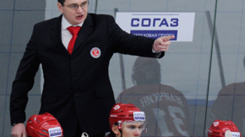 Čehovas "Vityaz" galvenais treneris Andrejs Nazarovs
Foto: ITAR-TASS/Scanpix