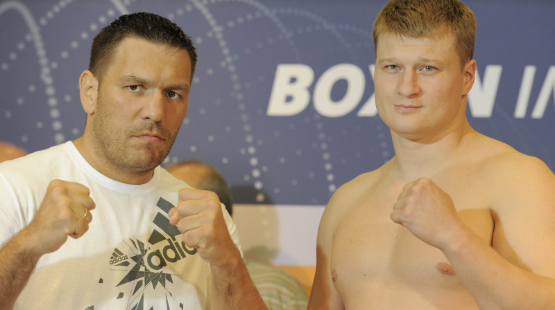 Ruslans Čagajevs un Aleksandrs Povetkins
Foto: AP/Scanpix