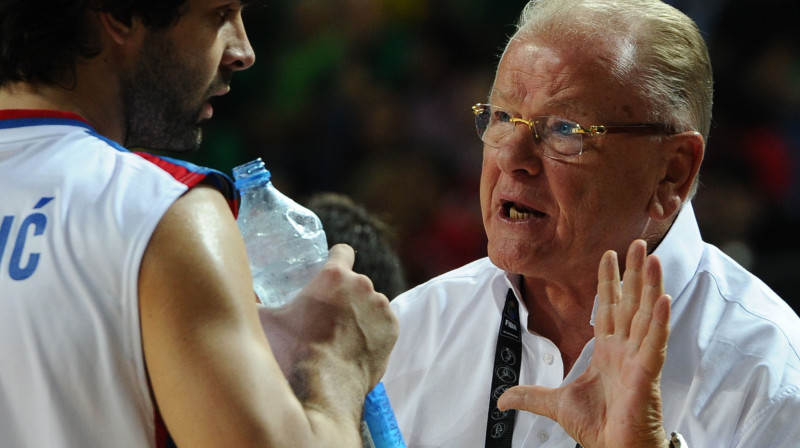 Milošs Teodosičs un Dušans Ivkovičs 
Foto: AFP/Scanpix
