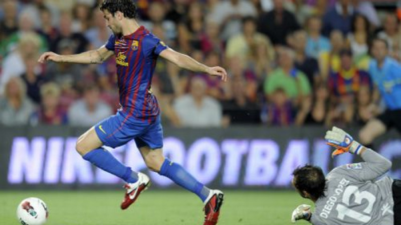 Fransesks Fabregass pēc mirkļa panāks 2:0 "Barcelona" labā
Foto: AFP/Scanpix