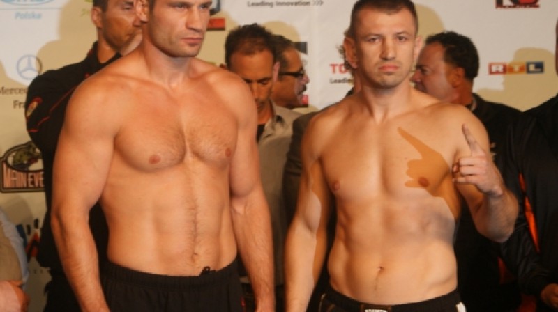 Vitālijs Kļičko un Tomašs Adameks
Foto: KMG