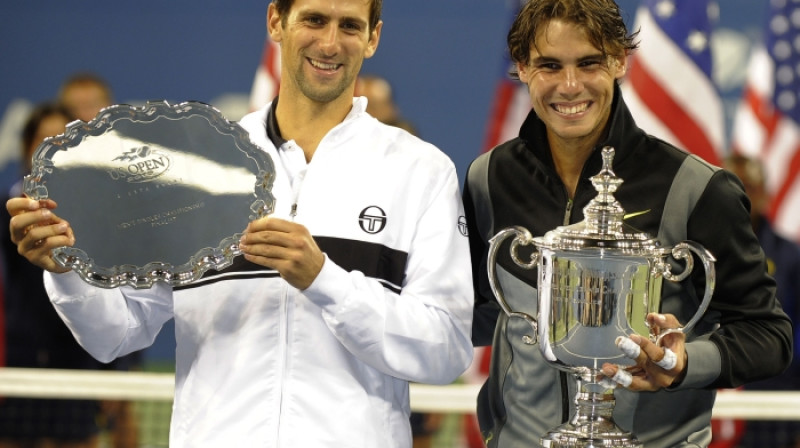 Pēc 2010.gada "US Open" fināla platāks smaids bija Nadalam. Vai tā būs arī šoreiz?
Foto: AFP/Scanpix