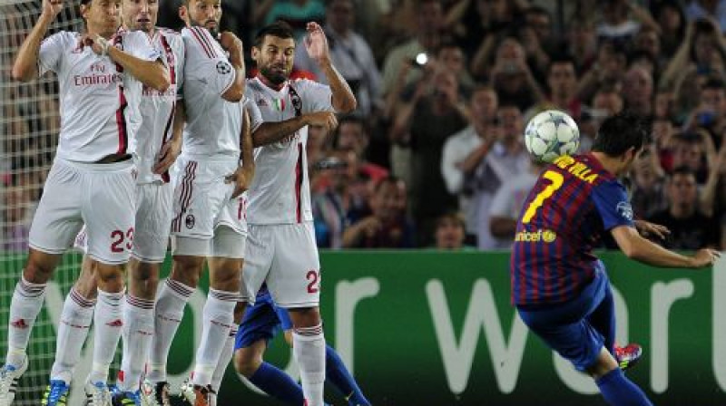 Davids Vilja gūst otros vārtus
Foto: AFP/Scanpix