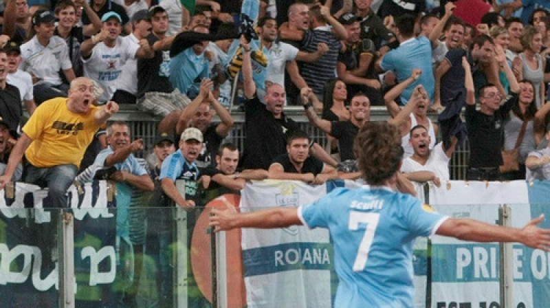 Džuzepe Skulli mazākumā izrāva neizšķirtu pret "Vaslui"
Foto: AFP/Scanpix