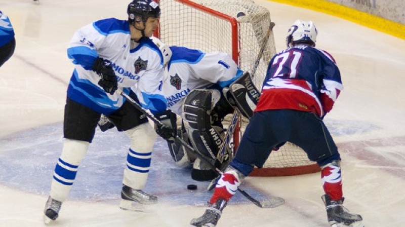 Liepājas Metalurgs 2 cīņā pret Ozolnieki-MONARCH.
Foto:  Oļegs Siračenko