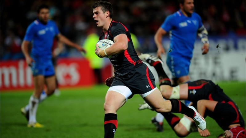 Skots Viljamss izpildīja trīs piezemējumus
Foto: rugbyworldcup.com