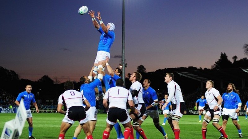 Epizode no Itālijas un ASV spēles
Foto: rugbyworldcup.com