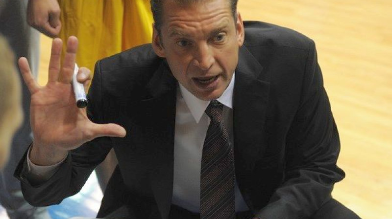 BK "Ventspils"galvenais treneris Gundars Vētra
Foto: Romāns Kokšarovs, Sporta Avīze/f64