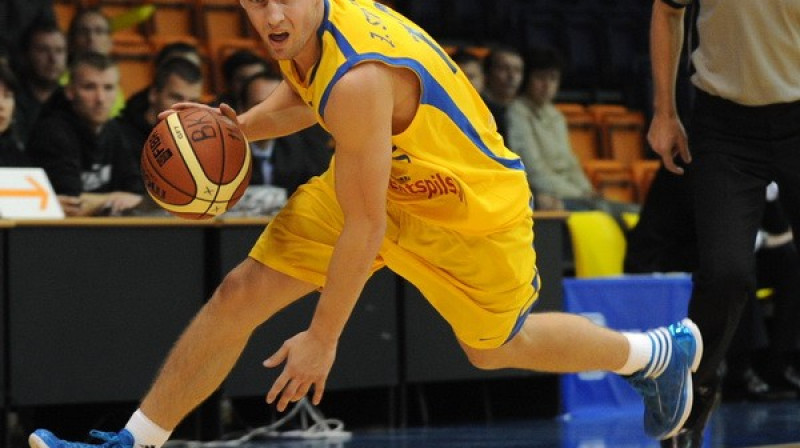 BK "Ventspils" kapteinis Jānis Strēlnieks 
Foto: Romāns Kokšarovs, Sporta Avīze, f64