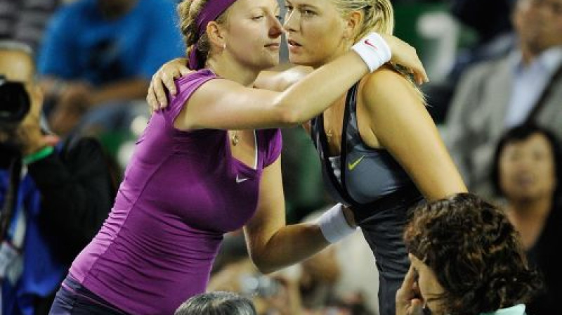 Petra Kvitova un Marija Šarapova
Foto: AFP/Scanpix