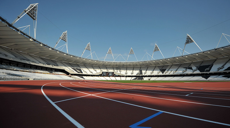 Londonas olimpisko spēļu stadions ticis pie teicama seguma 
Foto: AFP/Scanpix