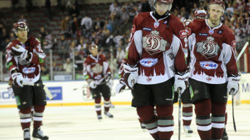 Bjernam Melīnam bija iespēja izglābt ''Dinamo'', taču pēcspēles metiens mērķi nesasniedza
Foto: Romāns Kokšarovs, Sporta Avīze, f64