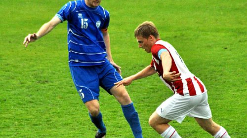 Jurijs Šeļenkovs Eirokausu spēlē pret "Tromso" nāca laukumā ar kapteiņa apsēju
Foto: Ivars Račko, Sportacentrs.com