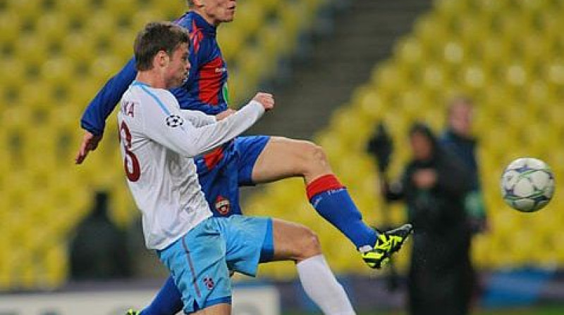 Aleksandrs Cauņa tūlīt gūs savus pirmos vārtus Čempionu līgā
Foto: www.pfc-cska.com