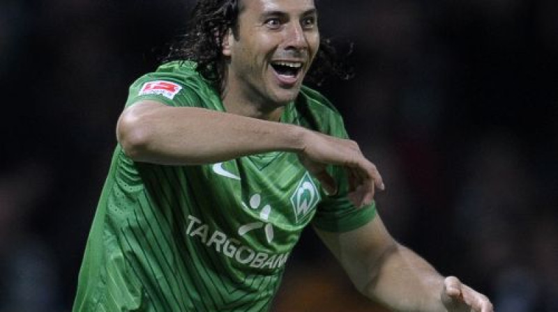 Klaudio Pizaro šovakar guva savus 149. vārtus Bundeslīgā
Foto: AFP/Scanpix