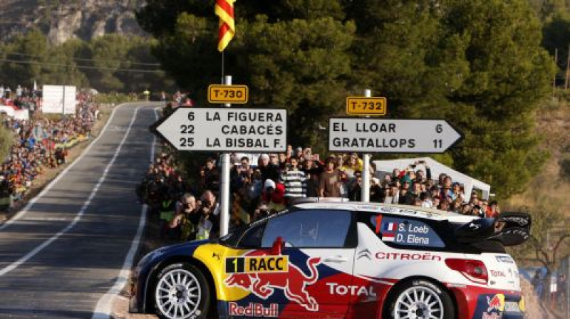 Sebastjans Lēbs tuvu savai kārtējai uzvarai Spānijā
Foto: www.rallyracc.com