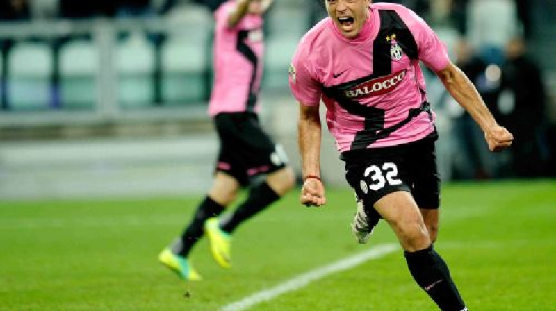 Alesandro Matri guva uzvaras vārtus ''Juventus'' labā
Foto: AP/Scanpix