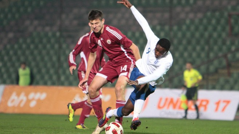 Aleksandrs Gusevs mačā pret Angliju
Foto: www.uefa.com