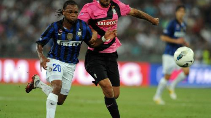 "Inter" (Žoels Obi) un "Juventus" (Mirko Vučiničs) spēle šī gada vasarā, TIM kauss
Foto: AP/Scanpix
