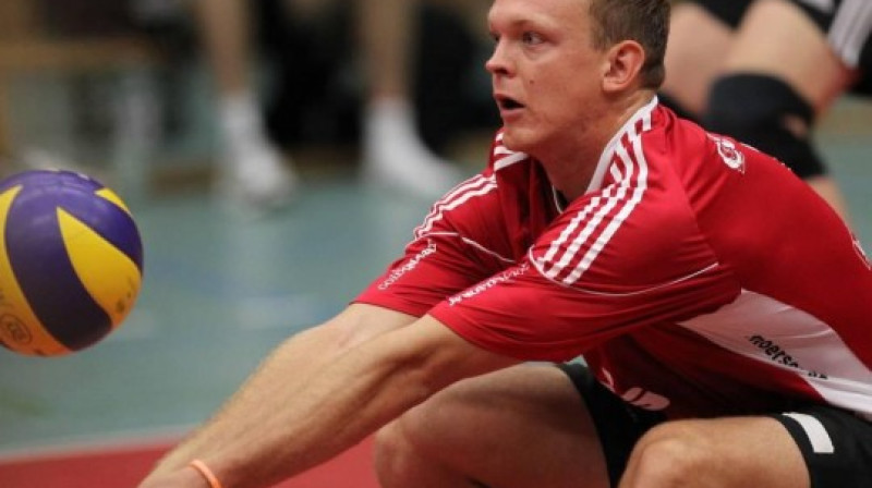 Jānis Šmēdiņš sava jaunā kluba "Moerser" formā
Foto: msc-volleyball.de